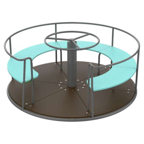 Карусель детская металлическая на площадку Circle с рулем ✅ хорошие характеристики Карусель детская металлическая на площадку Circle с рулем ✅ хорошие характеристики