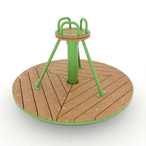 Детская уличная деревянная карусель на площадку