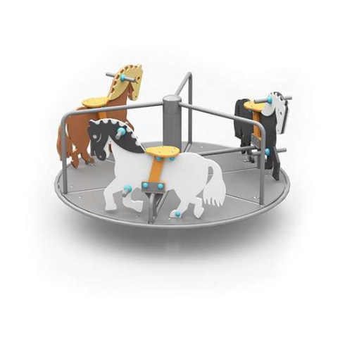 Карусель уличная детская "Лошадки" на площадку Карусель уличная детская "Лошадки" на площадку