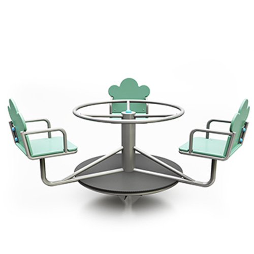 Карусель детская с рулем 3 местная Карусель детская с рулем 3 местная