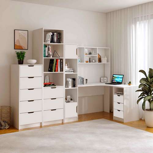 Комод 5 "Teenager" колір Білий (колір фасадів на вибір)