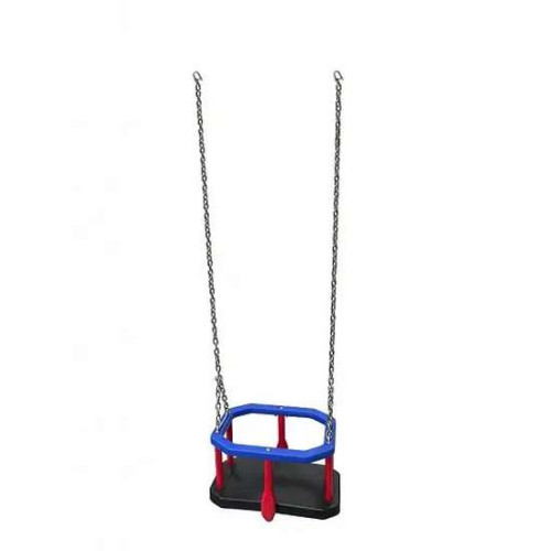 Качели детские прорезиненные усилены с защитой на цепях Качели детские прорезиненные усилены с защитой на цепях