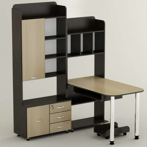 Стіл комп'ютерний СК-17 з шафою з ДСП