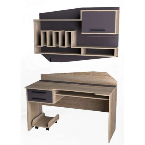 Компьютерный стол с полками Стиль-15 любой цвет длина 135см