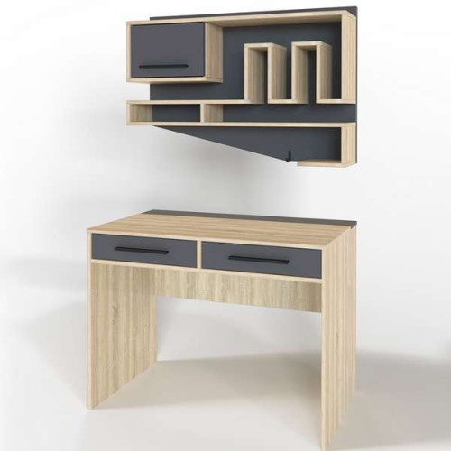 Небольшой Компьютерный стол 100см Стиль-3 с полками