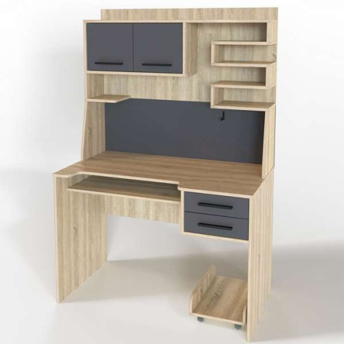 Письменный стол 110см с полками и ящиками Стиль-6 цвет разный