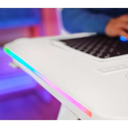 Стіл геймерський білий Trust GXT 709W LUMINUS 120х74см RGB підсвітка купити за ціною 7 999 грн. Стіл геймерський білий Trust GXT 709W LUMINUS 120х74см RGB підсвітка купити за ціною 7 999 грн.