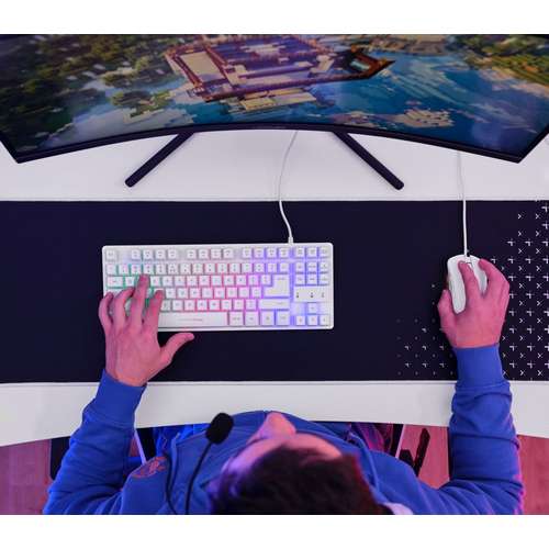 Стіл геймерський білий Trust GXT 709W LUMINUS 120х74см RGB підсвітка купити за ціною 7 999 грн. Стіл геймерський білий Trust GXT 709W LUMINUS 120х74см RGB підсвітка купити за ціною 7 999 грн.