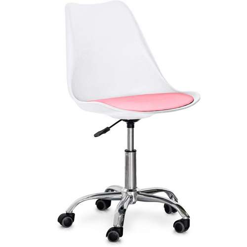 Детское кресло Capri White/Pink на колесах