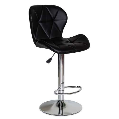 Детское кресло Hommex Martini регулируемое по высоте черного цвета на хромированной ножке