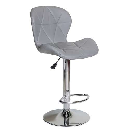 Детское кресло Hommex Martini регулируемое по высоте серого цвета на хромированной ножке