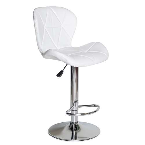 Детское кресло Hommex Martini регулируемое по высоте белого цвета на хромированной ножке