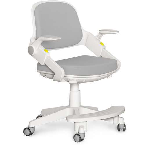 Детское кресло Mealux Vivo Grey на колесиках и с подножкой