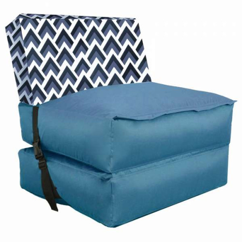 Бескаркасное кресло раскладушка Принт