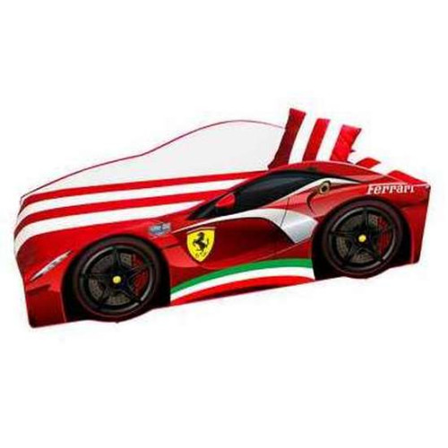 Кровать машина Элит с матрасом "Ферарри" для мальчика