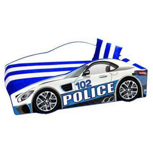 Машина кровать Police Элит Viorina-Deko 70х150 мягкий спойлер