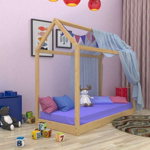 Кровать домик лаковая 80х190 детская