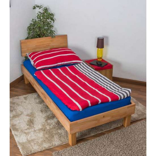 Деревянная детская односпальная кровать 90*200см на ножках с изголовьем Деревянная детская односпальная кровать 90*200см на ножках с изголовьем