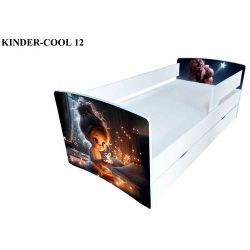 Детская кроватка для девочки с ящиком Kinder Cool Светлячки