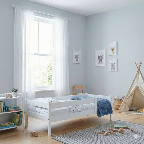 Детская кроватка из натурального дерева 90х170 Белая