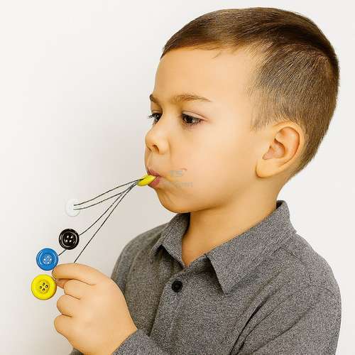 Логопедический тренажер Пуговицы для упражнений с губами