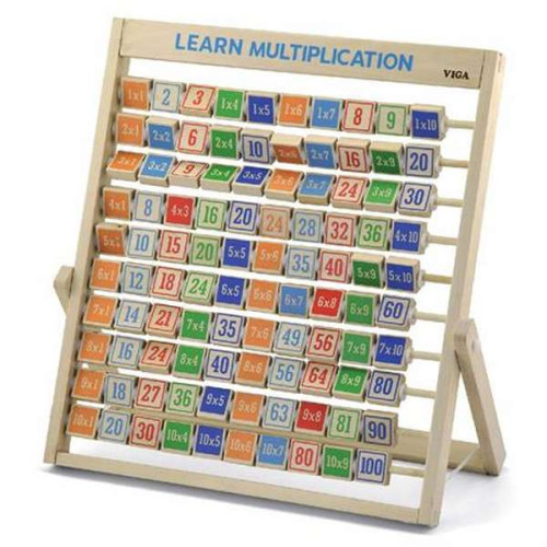 Дитяча дерев'яна навчальна гра Вивчаємо множення Дитяча дерев'яна навчальна гра Вивчаємо множення