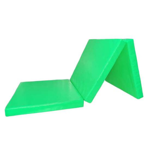 Складаний потрійний дитячий мат 300х100х10 см з пінополіуретан ПВХ різнокольоровий