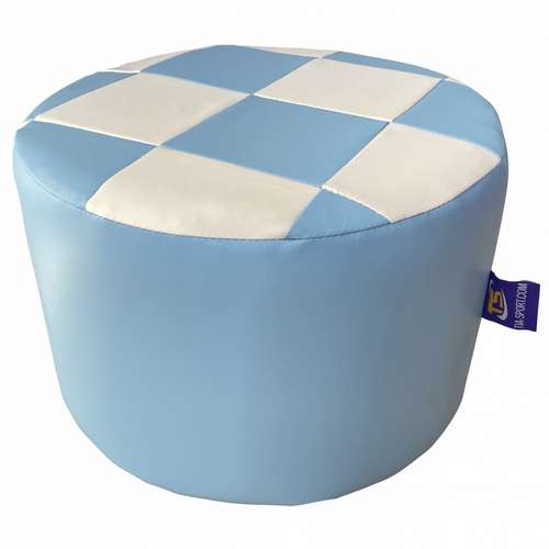 Пуфик каркасный круглый Шахматка d-40 см ✅ хорошие характеристики Пуфик каркасный круглый Шахматка d-40 см ✅ хорошие характеристики