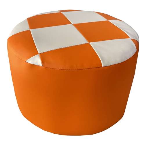 Пуфик каркасный круглый Шахматка d-40 см ✅ хорошие характеристики Пуфик каркасный круглый Шахматка d-40 см ✅ хорошие характеристики
