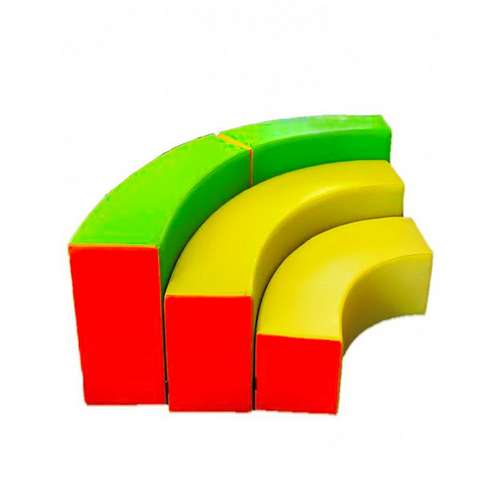 Детские мягкие лавочки ярусные для сада