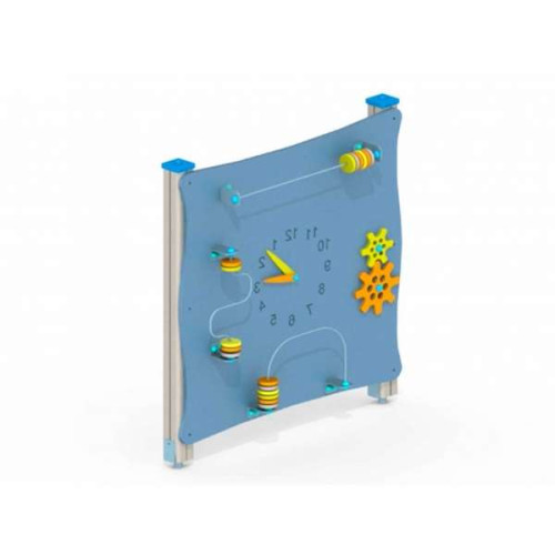 Детский Развивающий стенд Часики на площадку