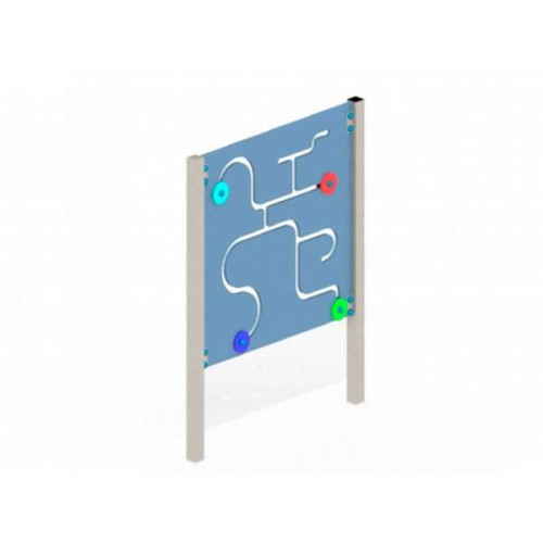 Детский Развивающий стенд Лабиринт голубой