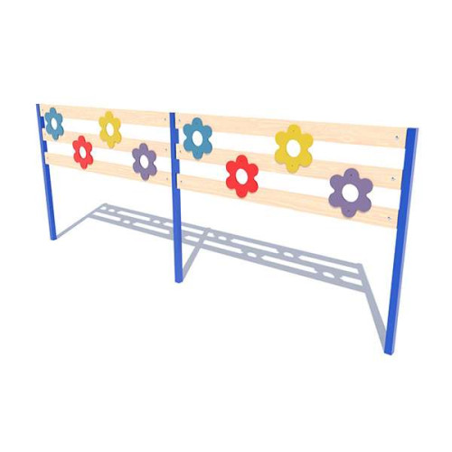 Секция ограждения для детских площадок или в садик с цветочками Секция ограждения для детских площадок или в садик с цветочками