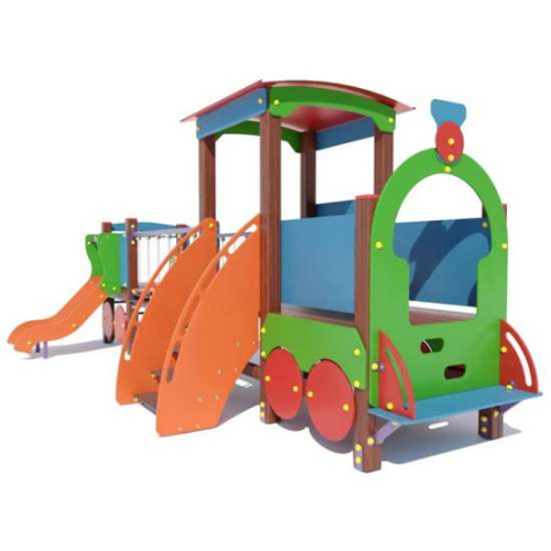 Паровоз дитячий ігровий з гіркою (великий)