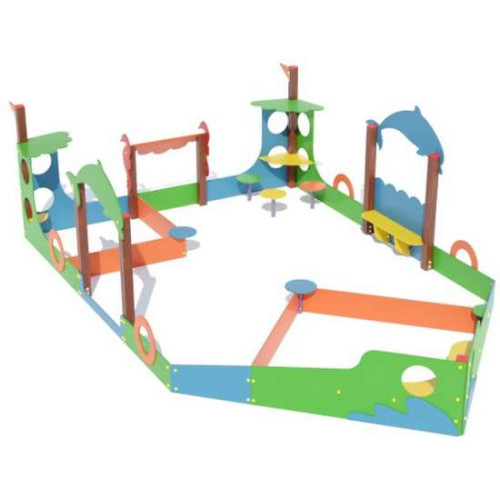 Дитячий ігровий комплекс "Кораблик" на дитячий майданчик