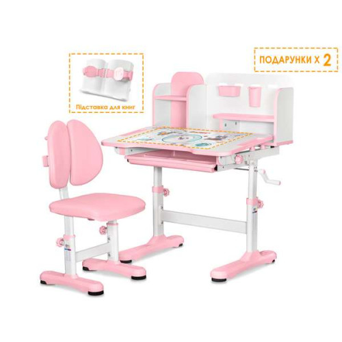 Комплект парта и стул Evo-Kids BD-28 Panda детский