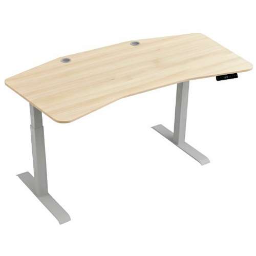 Двомоторний 2-ступінчастий сучасний стіл з електричним регулюванням висоти з ергономічною стільницею