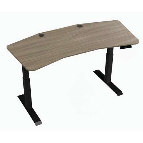 Двомоторний 3-ступінчастий сучасний стіл з електричним регулюванням висоти з ергономічною стільницею