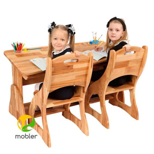 Парта для первоклассника (ширина 120см) и 2 стула деревянная ✅ хорошие характеристики Парта для первоклассника (ширина 120см) и 2 стула деревянная ✅ хорошие характеристики