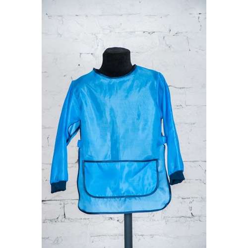 Фартук с рукавами для рисования (синий)