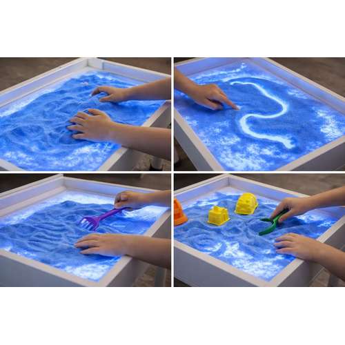 Цветной песок для песочной терапии и анимации Голубой