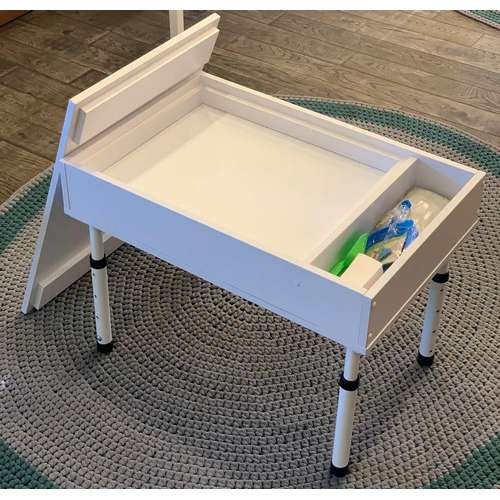 Детский сенсорный световой стол на телескопических ножках с крышкой и игровым полем Детский сенсорный световой стол на телескопических ножках с крышкой и игровым полем