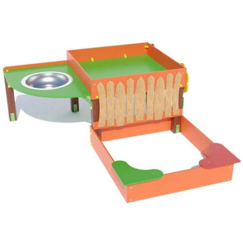 Пісочниця дворівнева для дітей із ОФВ на ігровий майданчик