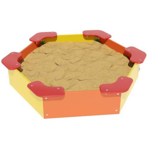 Пісочниця шестикутна з кутовими сидіннями