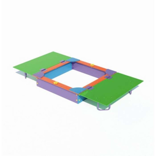 Пісочниця з кришкою дитяча вулична на майданчик або у двір