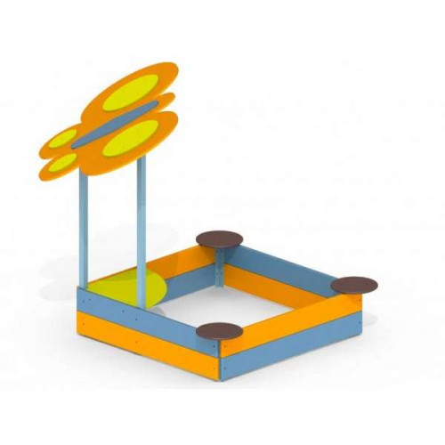 Пісочниця дитяча ігрова Метелик з тіньком на майданчик