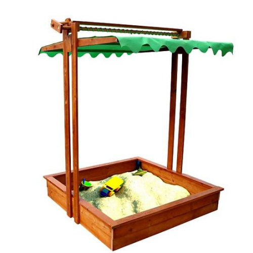 Пісочниця дитяча з кришкою у двір дерев'яна 145см Пісочниця дитяча з кришкою у двір дерев'яна 145см