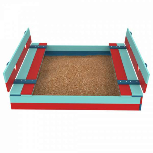 Детская песочница Bench 150х150 см с крышкой уличная