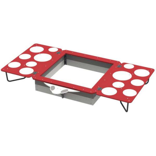 Дитяча вулична пісочниця Ladybug з кришкою на майданчик Дитяча вулична пісочниця Ladybug з кришкою на майданчик