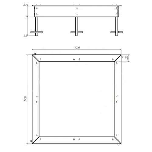 Дитяча пісочниця квадратна 150х150 см фіолетово-жовта на майданчик купити за ціною 12 284 грн. Дитяча пісочниця квадратна 150х150 см фіолетово-жовта на майданчик купити за ціною 12 284 грн.